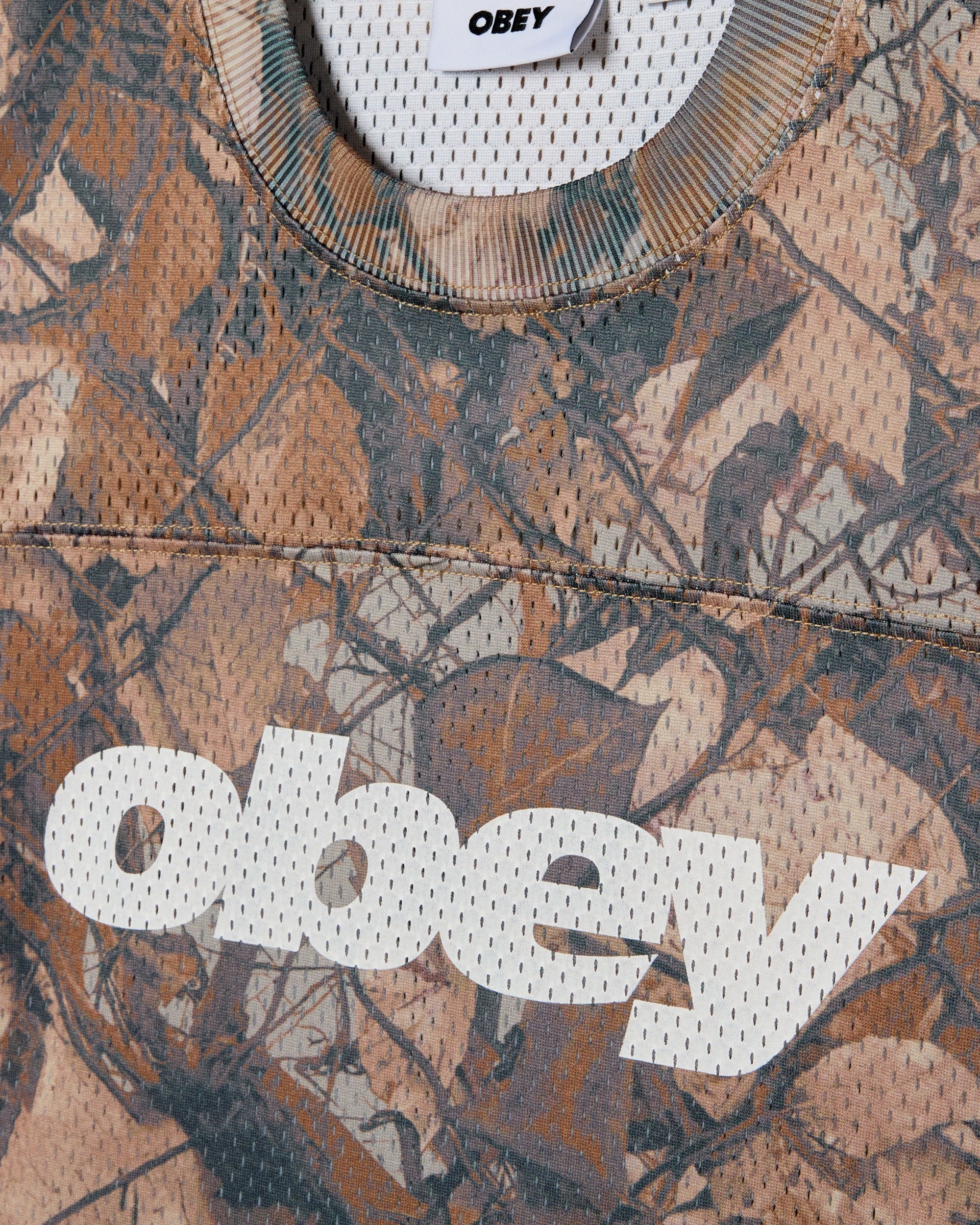 OBEY PRACTICE JERSEY SS - FENCE CAMO