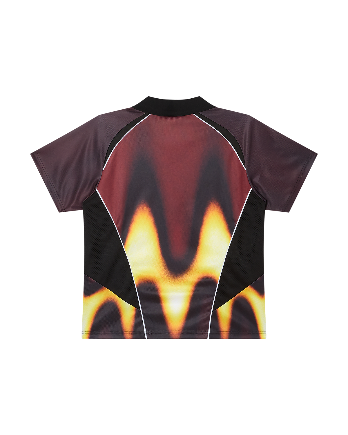 BLURRED SOCCER JERSEY - BURNT RED MULTI