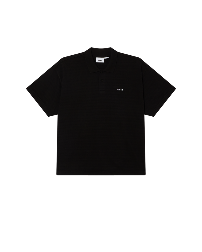 OBEY BOLD POLO - PIGMENT BLACK