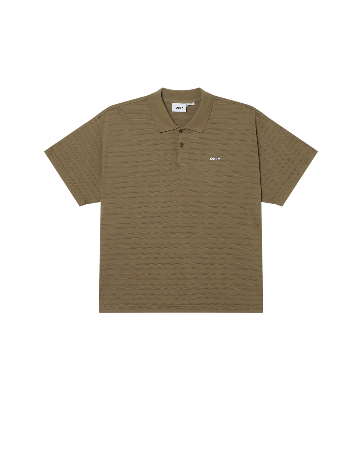 OBEY BOLD POLO - PIGMENT SMOKEY OLIVE