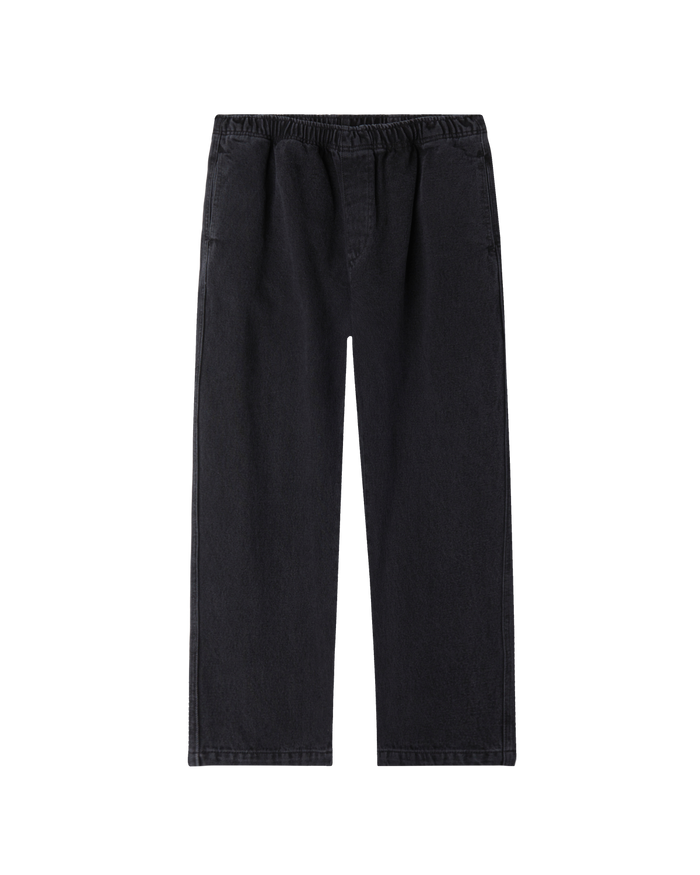 DENIM EASY PANT - FADED BLACK