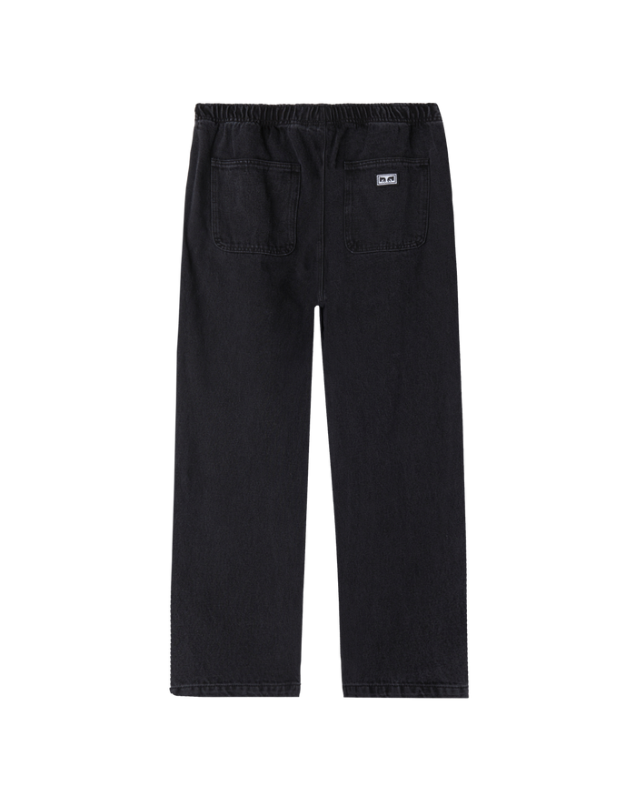 DENIM EASY PANT - FADED BLACK