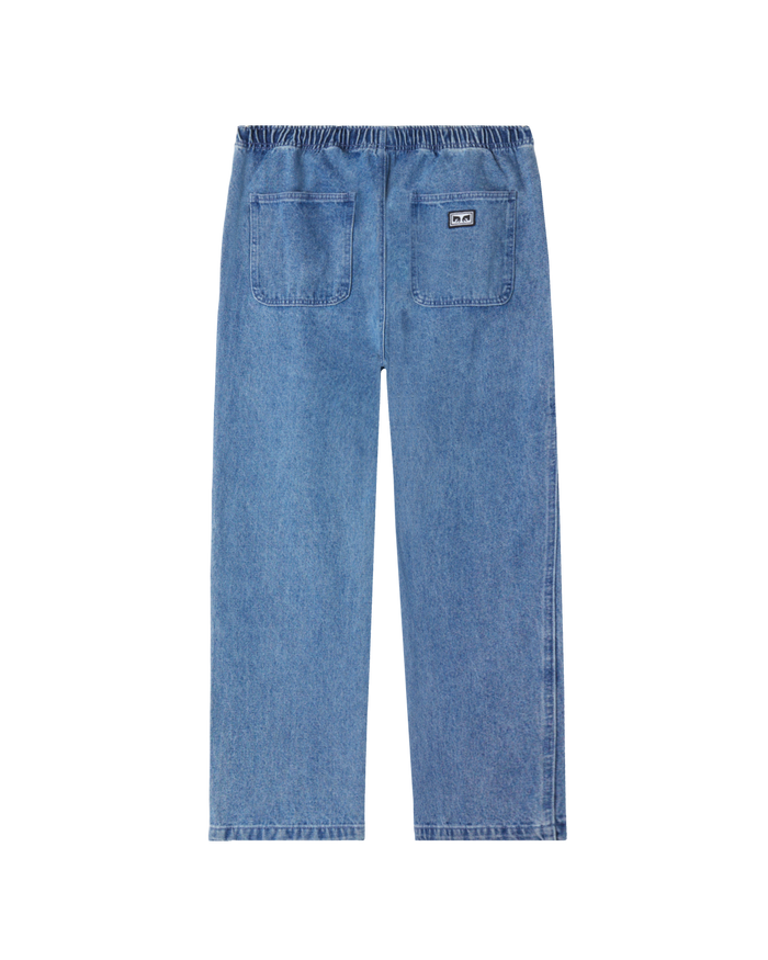 DENIM EASY PANT - LIGHT INDIGO