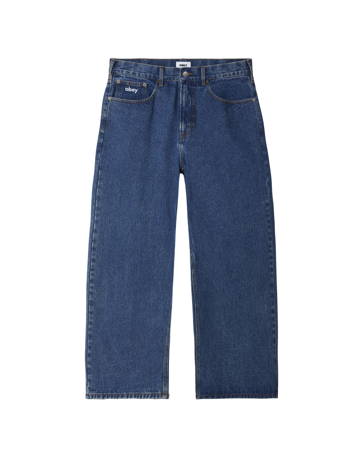 BIGWIG BAGGY DENIM - STONE WASH INDIGO – OBEY CLOTHING JP