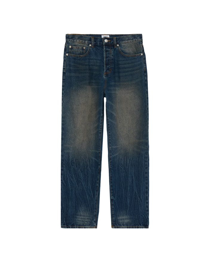 CLASSIC BAGGY DENIM - OIL STANIED INDIGO