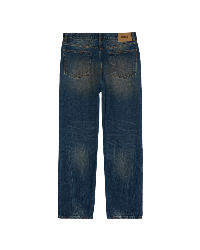 CLASSIC BAGGY DENIM - OIL STANIED INDIGO