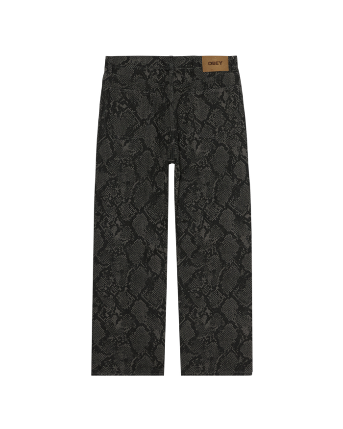CLASSIC BAGGY DENIM - SNAKE PRINT
