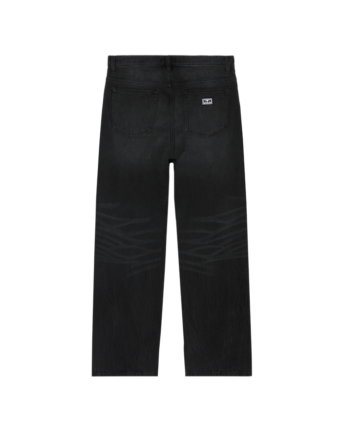 BOXCAR STRAIGHT LEG DENIM - HEAVY VINTAGE BLACK