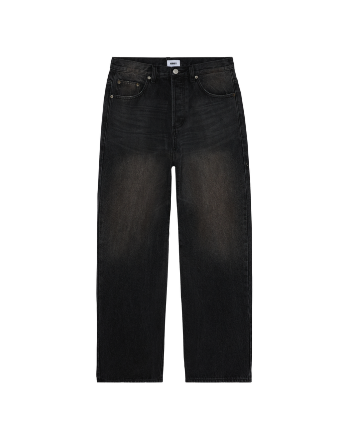 BOXCAR STRAIGHT LEG DENIM - OXIDIZED BLACK