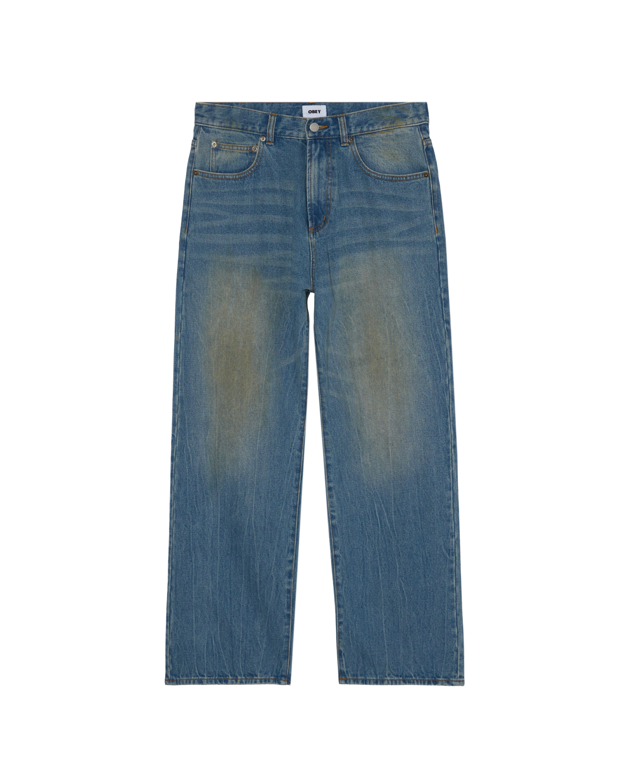 NELSON STRAIGHT LEG DENIM - GARAGE WASH INDIGO