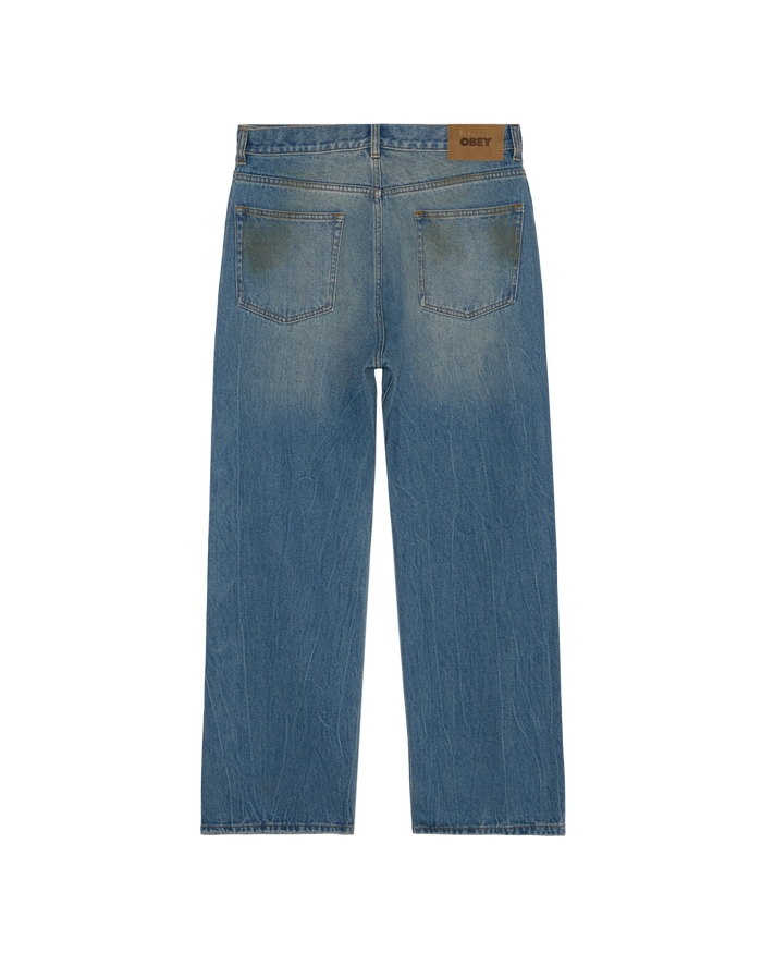 NELSON STRAIGHT LEG DENIM - GARAGE WASH INDIGO