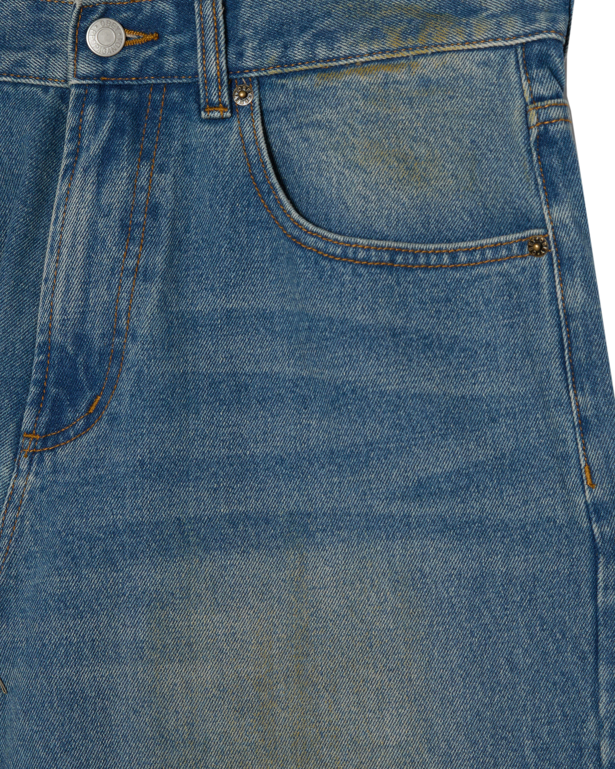 NELSON STRAIGHT LEG DENIM - GARAGE WASH INDIGO