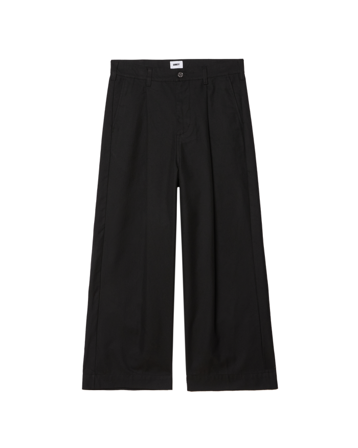 OLIVER PLEATED PANT - BLACK