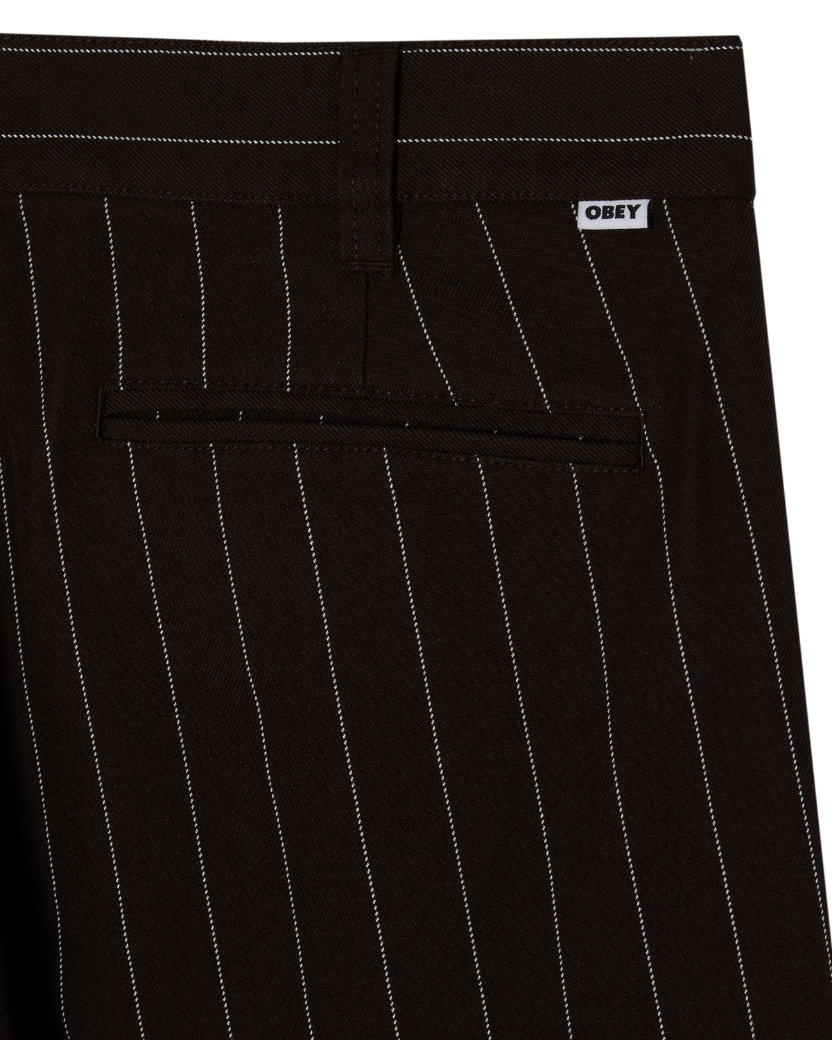 DEAN STRIPE PLEATED PANT - CARBON PINSTRIPLE
