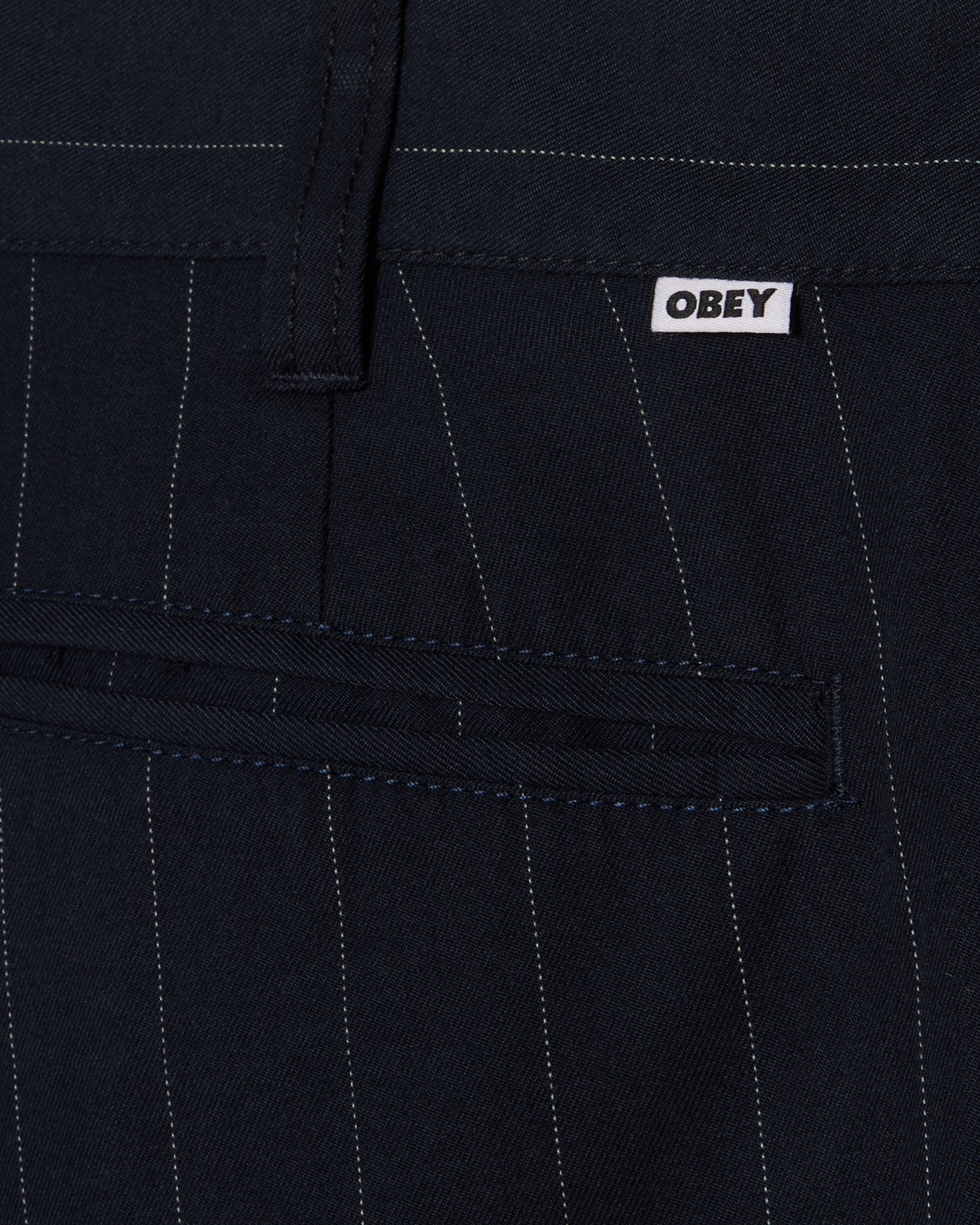 DEAN STRIPE PLEATED PANT - MIDNIGHT NAVY MULTI