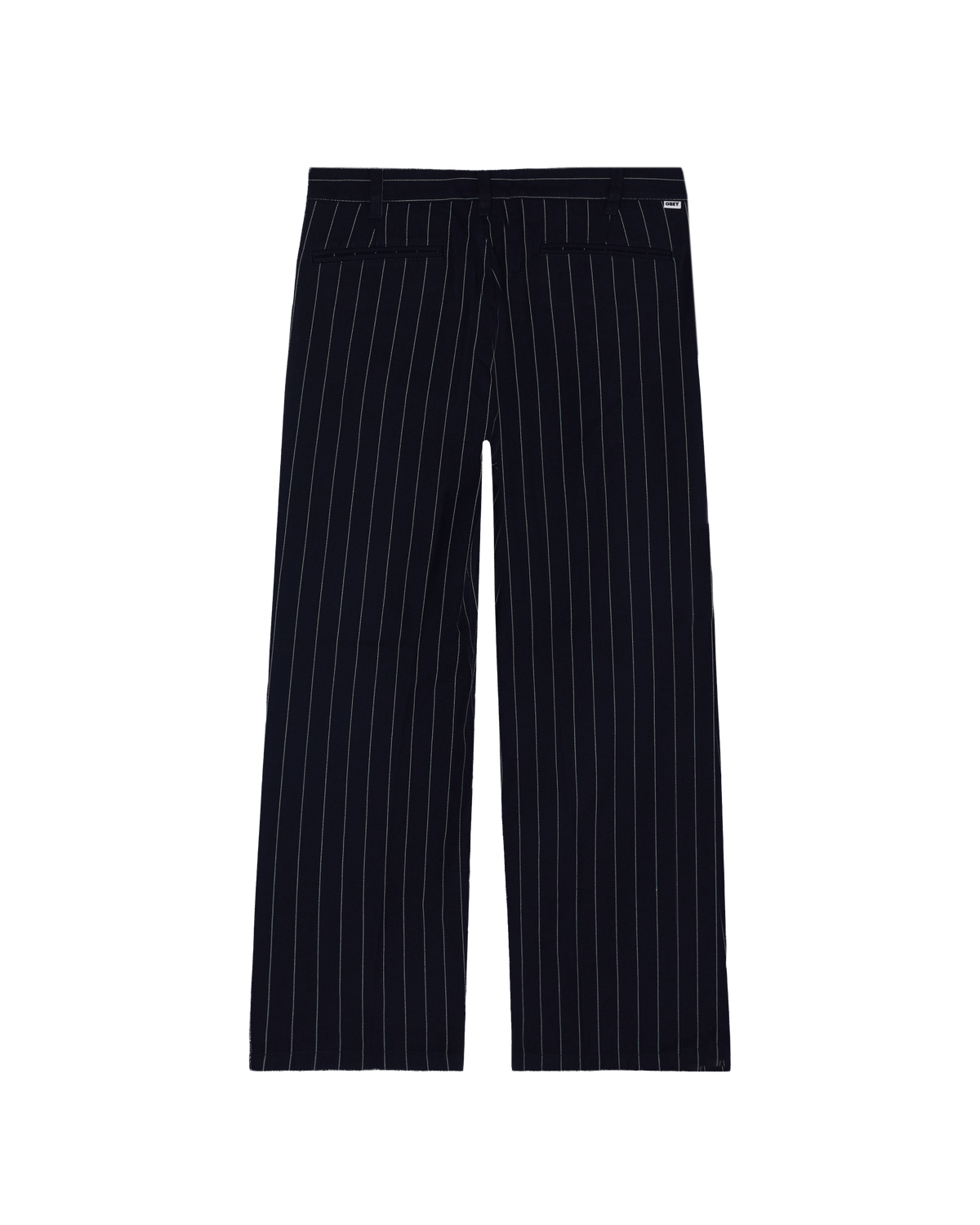 DEAN STRIPE PLEATED PANT - NAVY PINSTRIPE