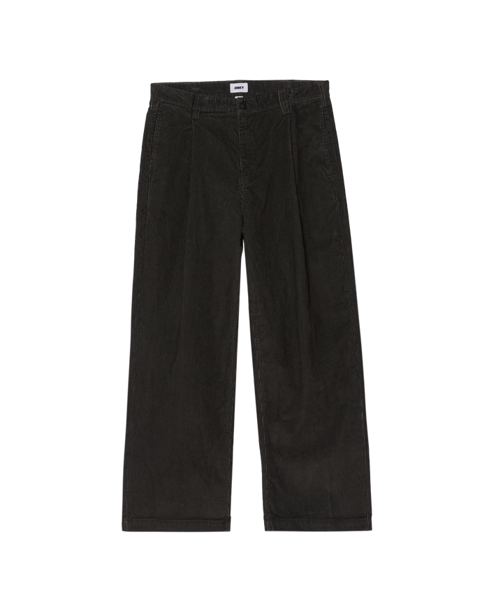 DEAN FADED WASH CORD PANT - BLACK FADED WASH