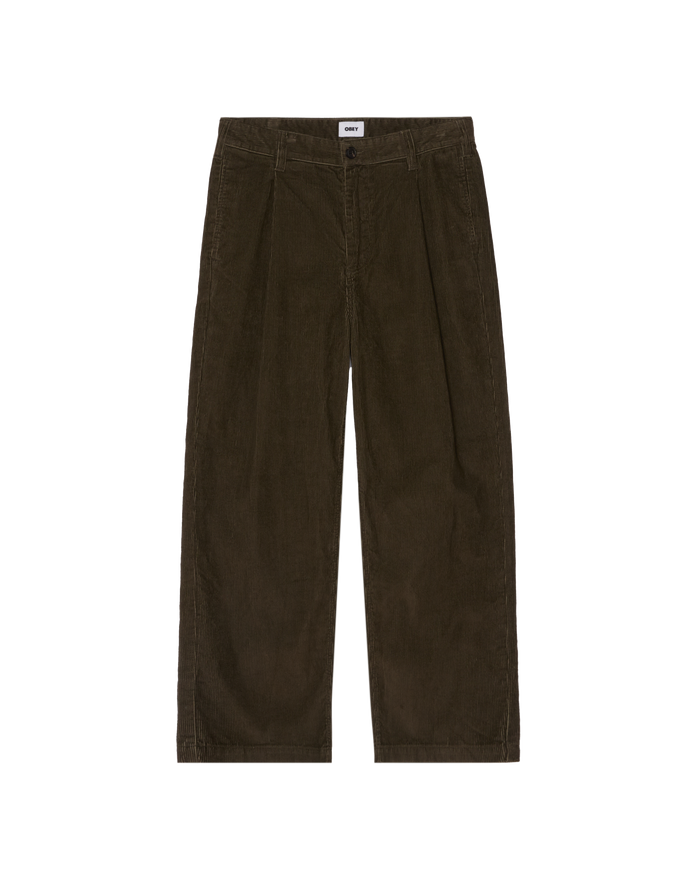 DEAN FADED WASH CORD PANT - BLACK OLIVE FADED WASH