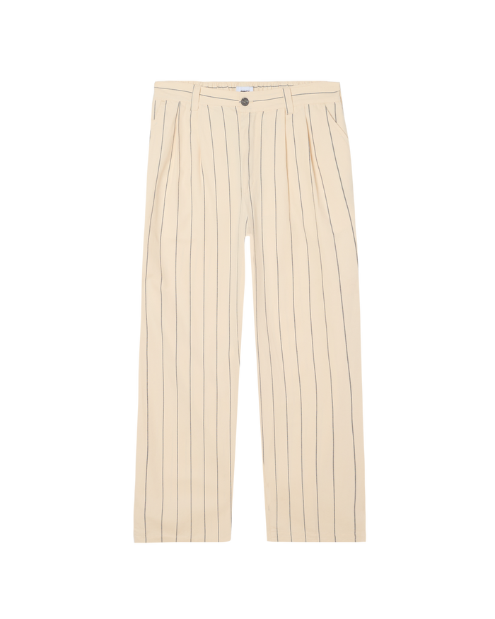 FOSTER PLEATED STRIPE PANT - CANVAS MULTI