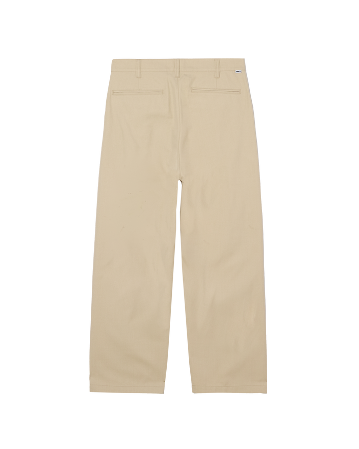 DEAN PLEATED PANT - CEMENT