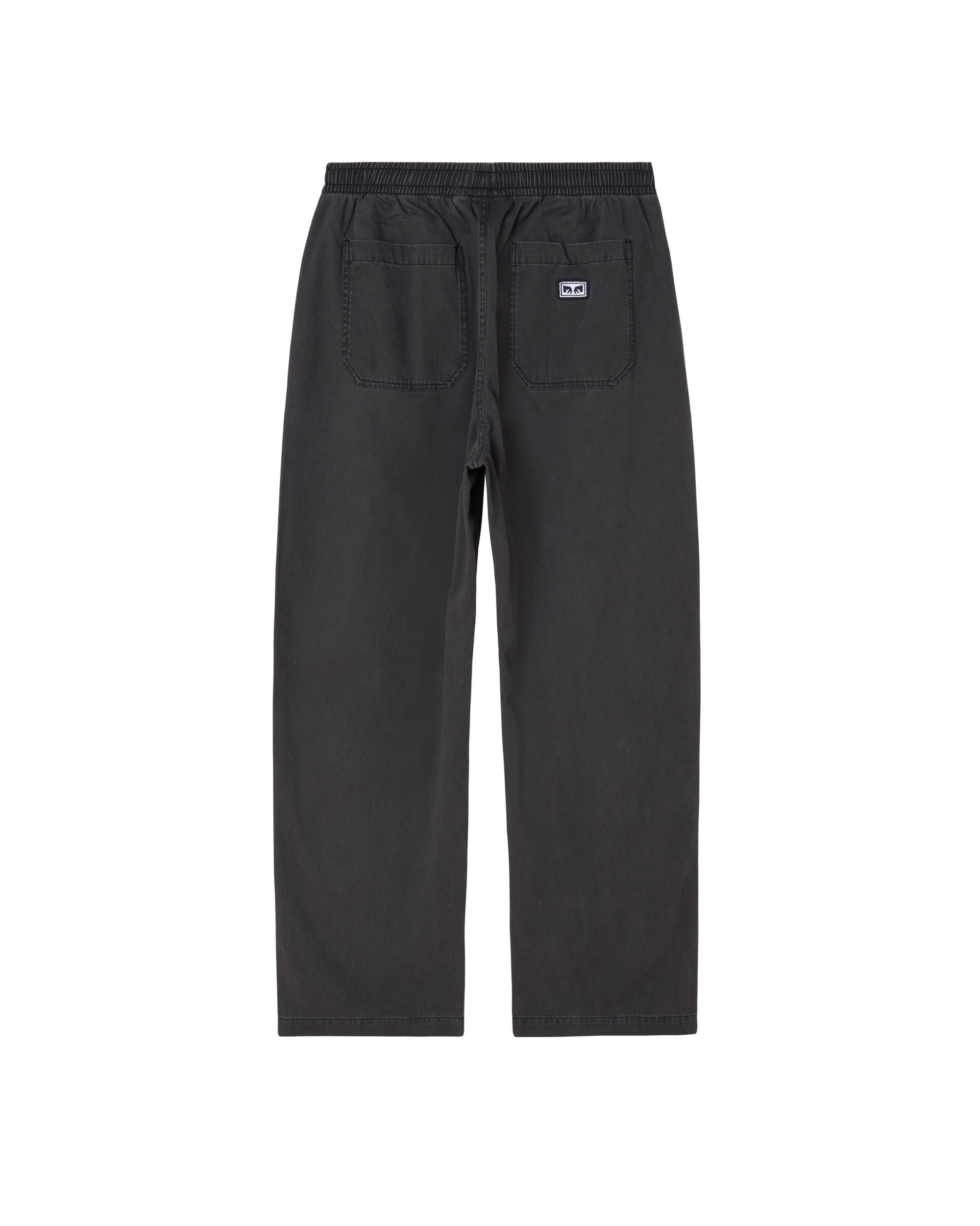 THEO EASY PANT - BLACK FADED WASH