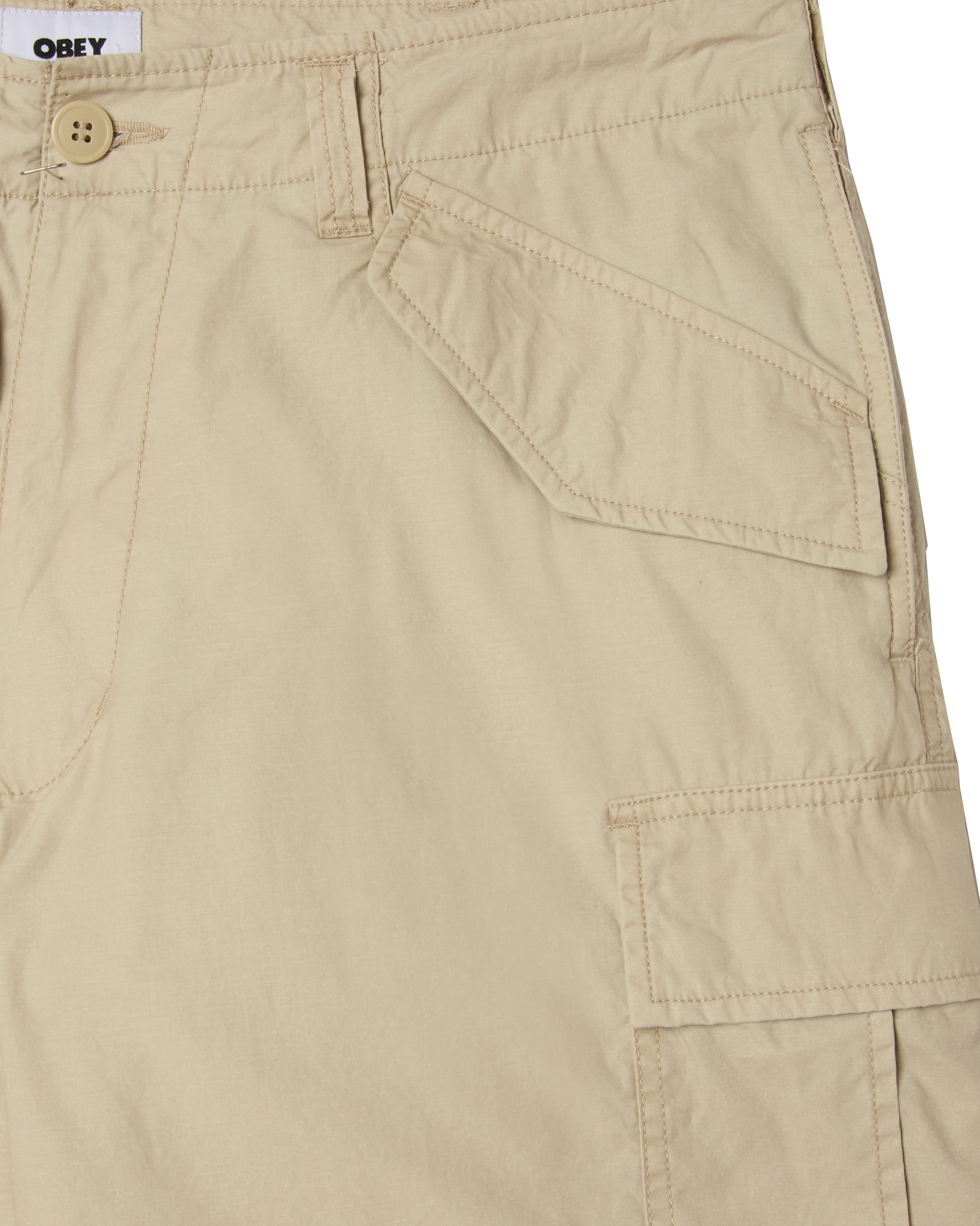 BAGGY CARGO PANT - BROWN RICE FADED WASH