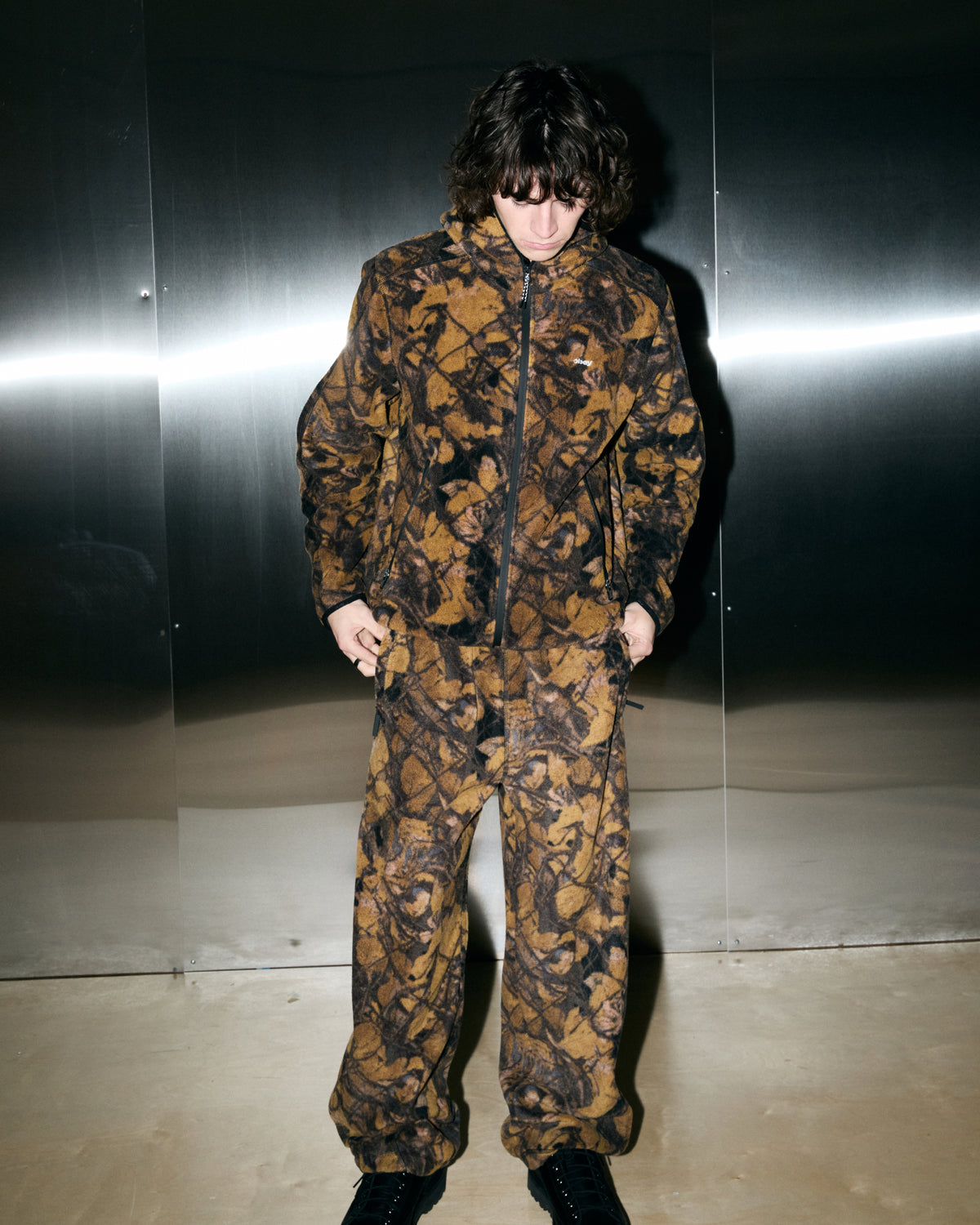 TREK POLAR FLEECE PANT - DARK FENCE CAMO