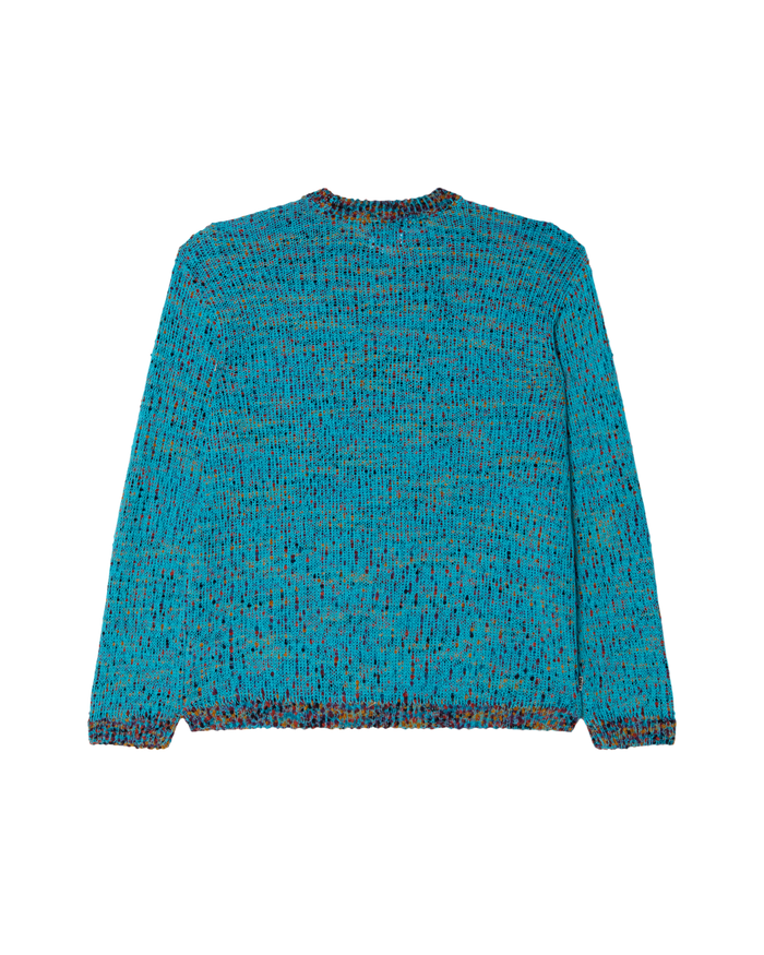 OBEY MARTIN SWEATER - TEAL MULTI