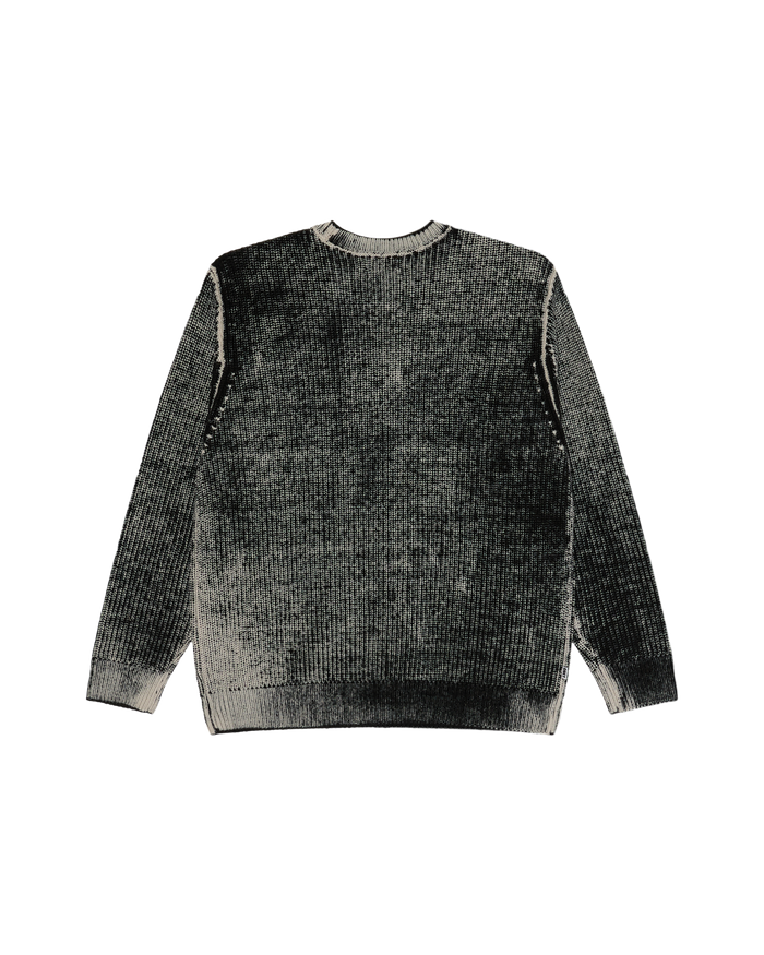 SPRAY EFFECT SWEATER - DARK BLACK MULTI