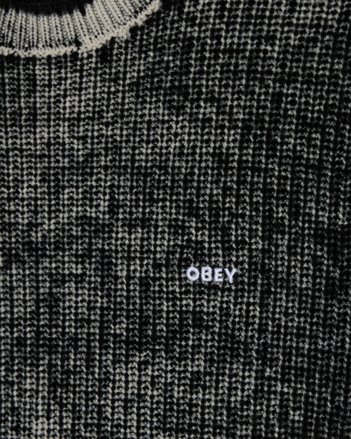 SPRAY EFFECT SWEATER - DARK BLACK MULTI