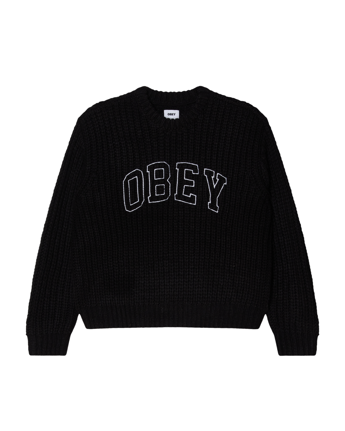 COLLEGIATE SWEATER - BLACK MULTI