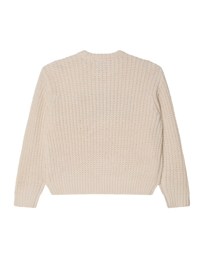 COLLEGIATE SWEATER - WHISPER WHITE MULTI