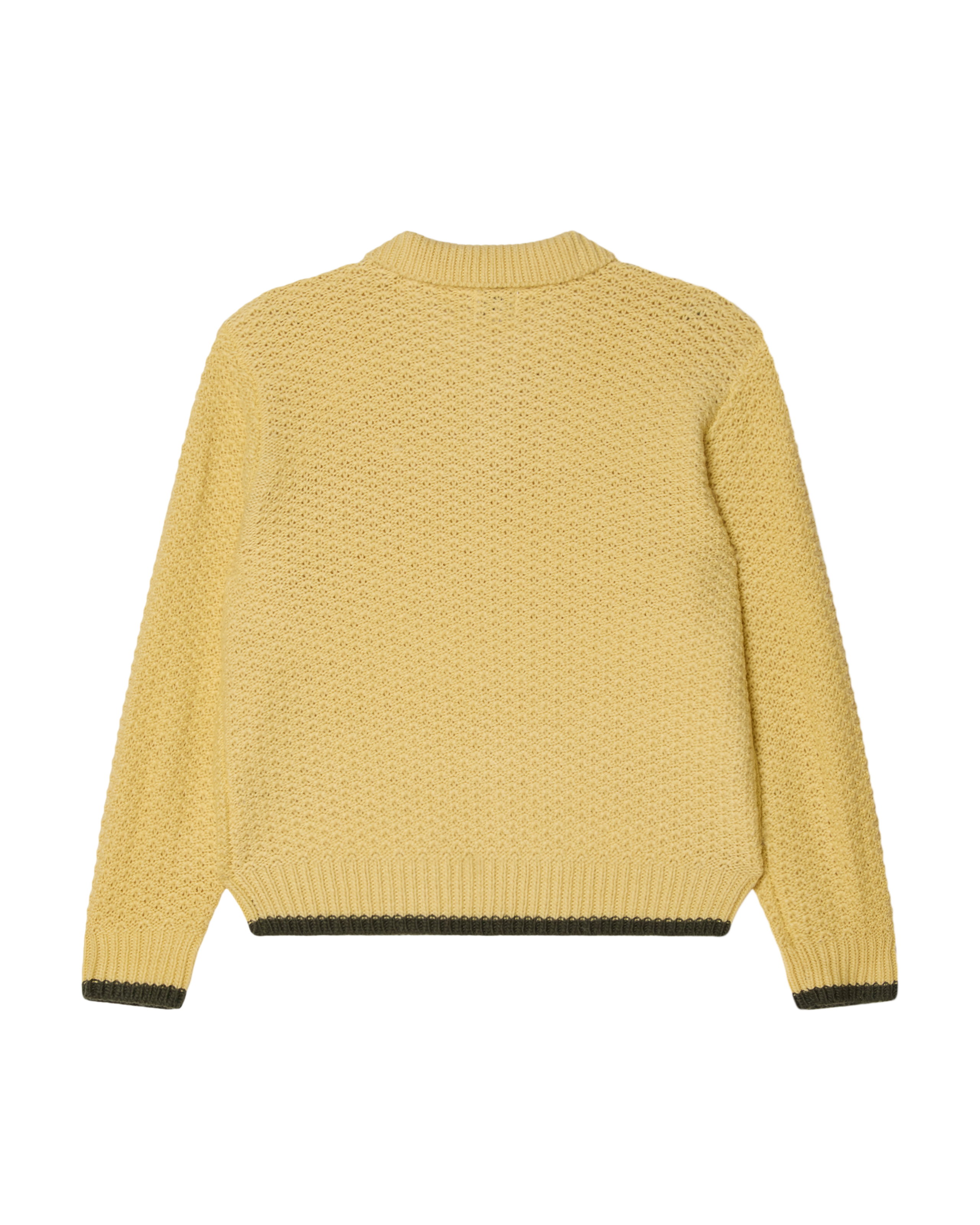 OBEY LORETO POLO SWEATER - STRAW MULTI