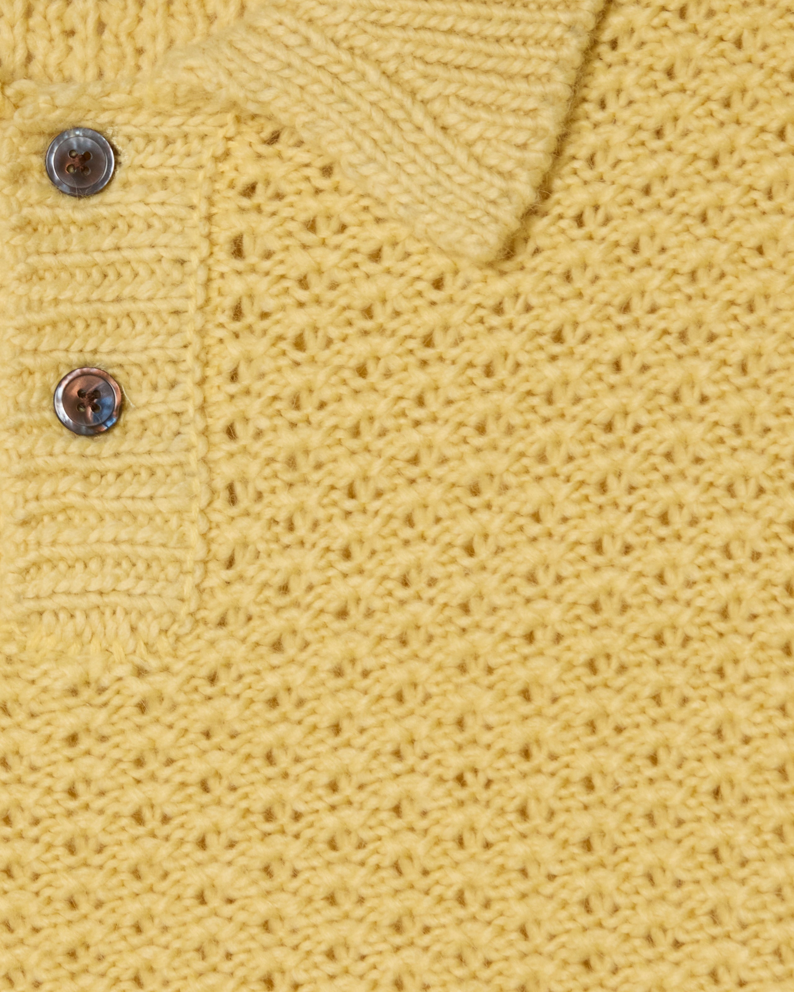 OBEY LORETO POLO SWEATER - STRAW MULTI