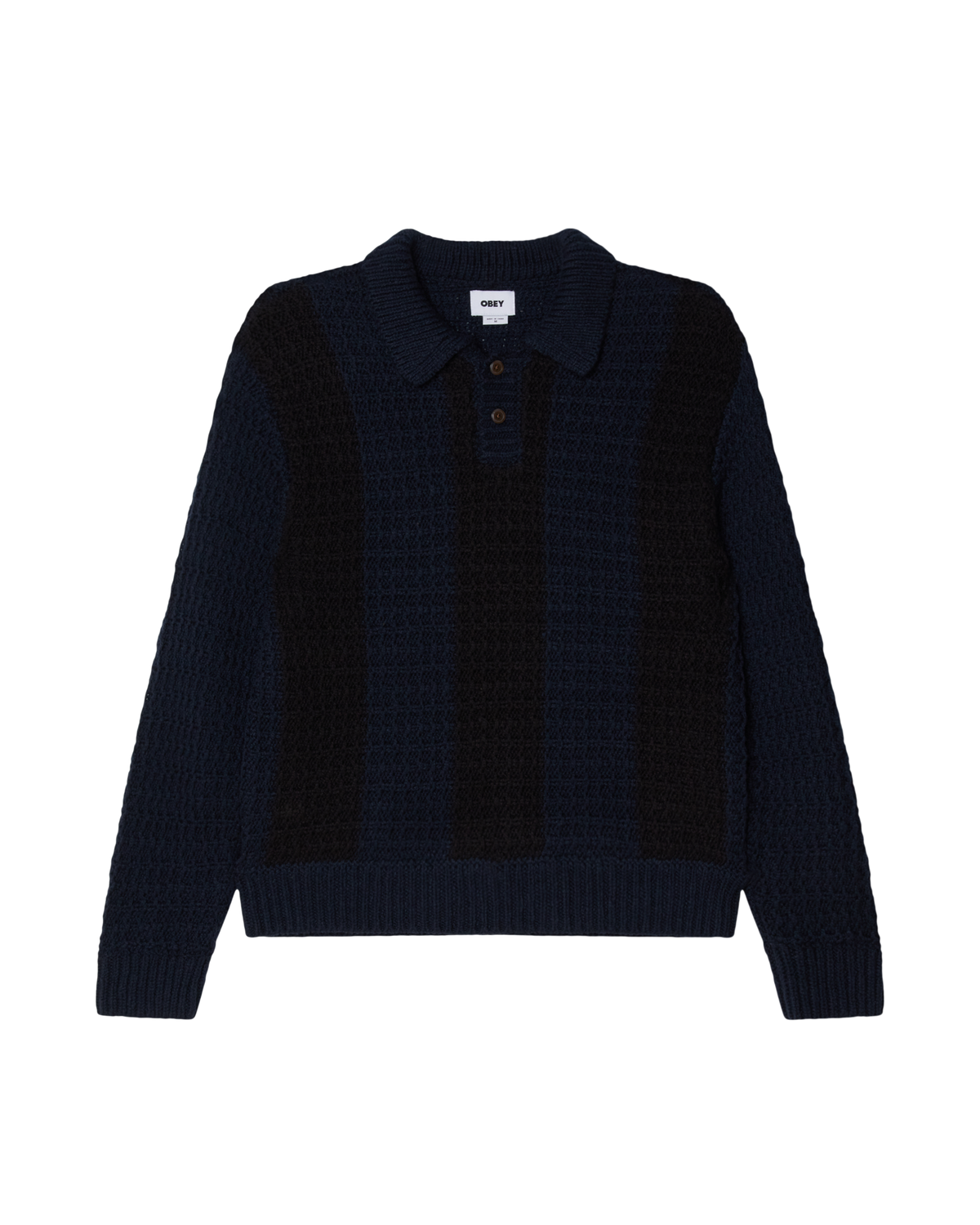 TEXTURED RUGBY POLO - DARK NAVY MULTI