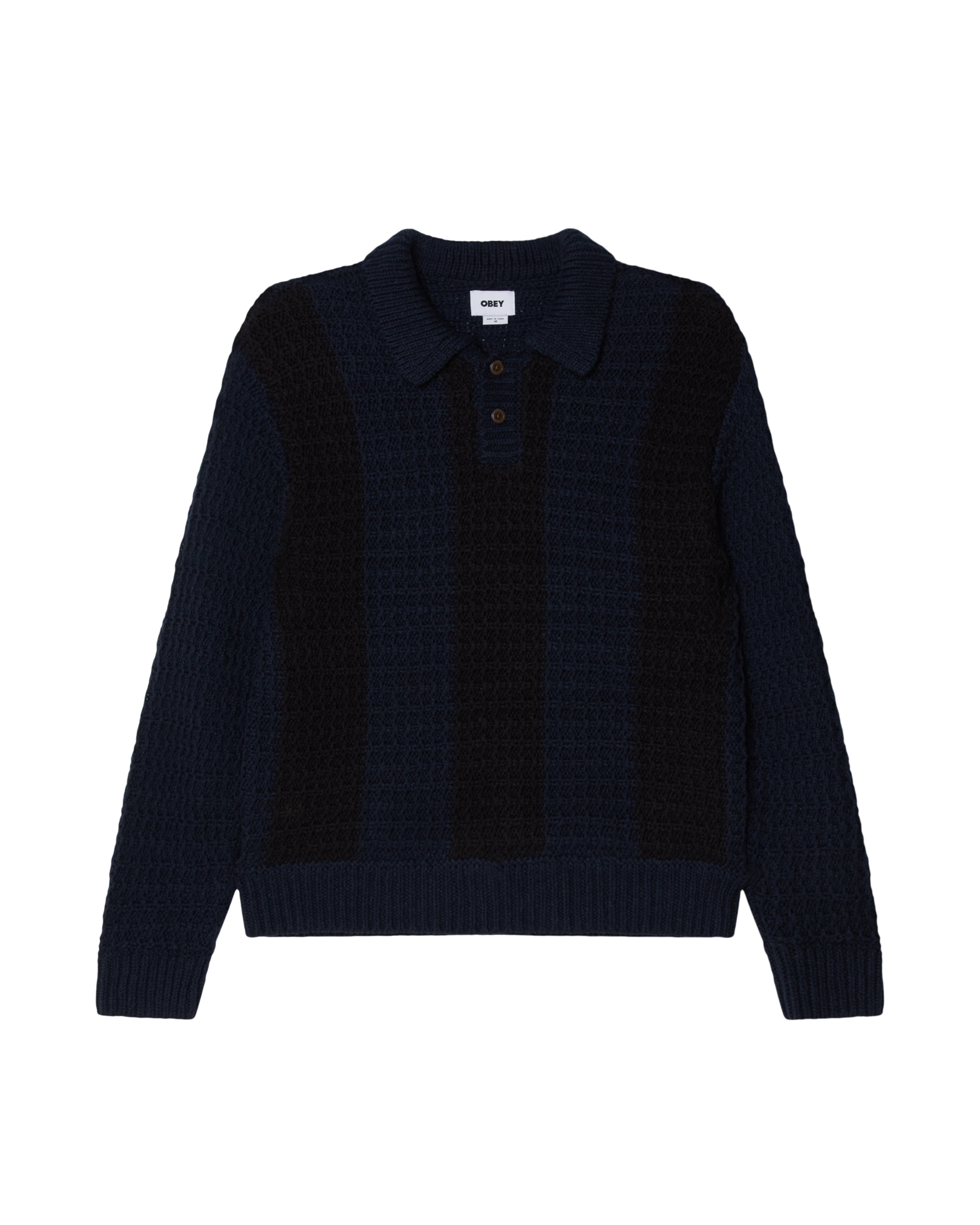 TEXTURED RUGBY POLO - DARK NAVY MULTI