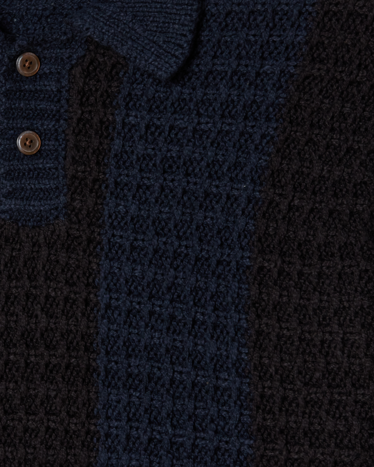TEXTURED RUGBY POLO - DARK NAVY MULTI