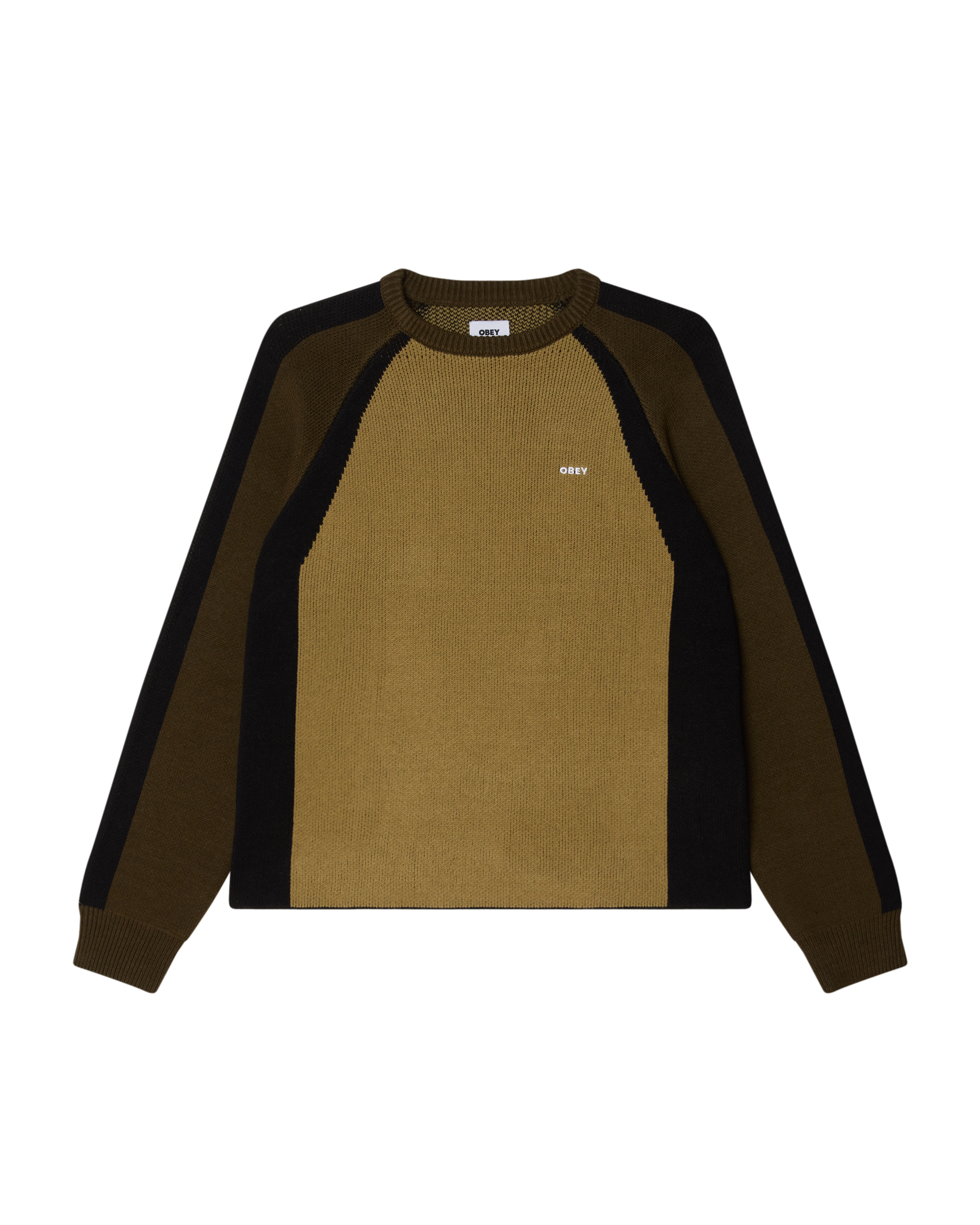 RAGLAN CREW NECK SWEATER - MERMAID GREEN MULTI