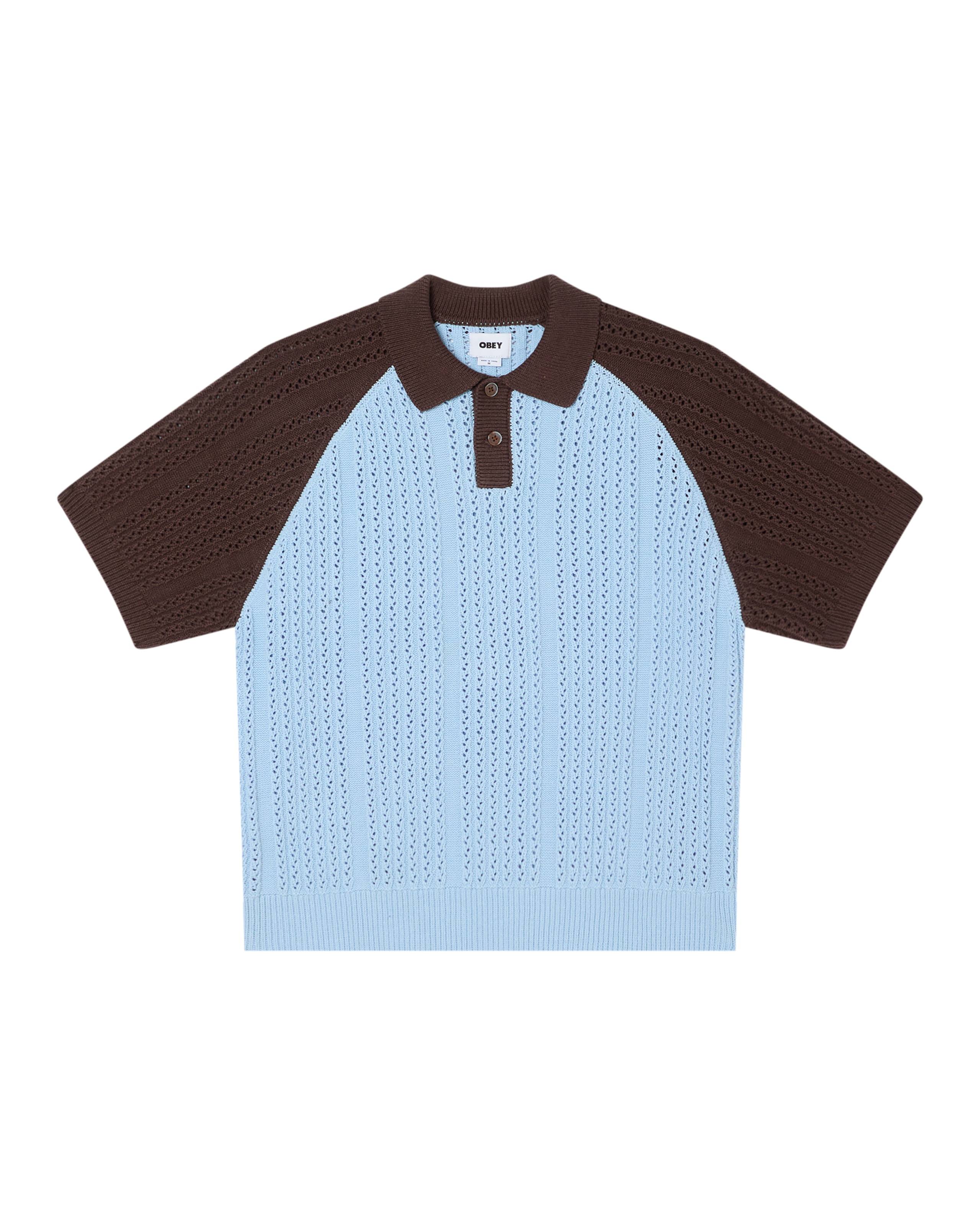 OBEY ABEL POLO SWEATER - SKYWAY MULTI