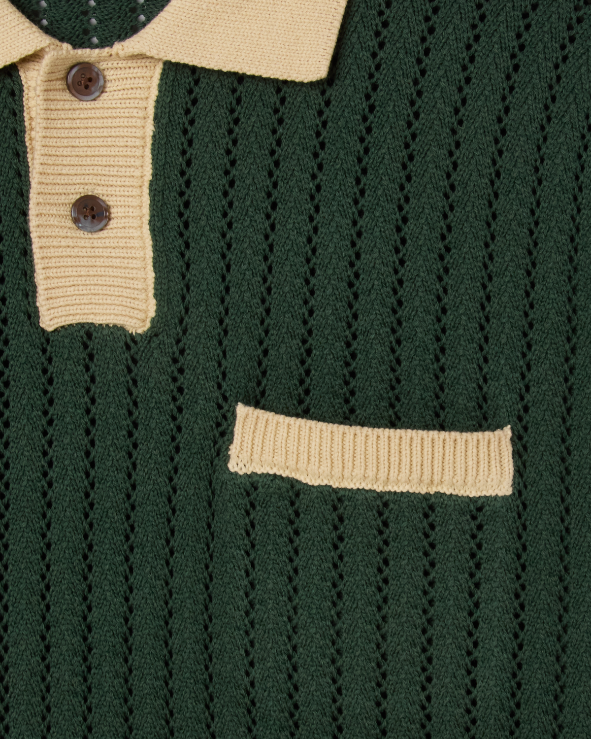 OBEY JASPER POLO SWEATER - PINE NEEDLE MULTI