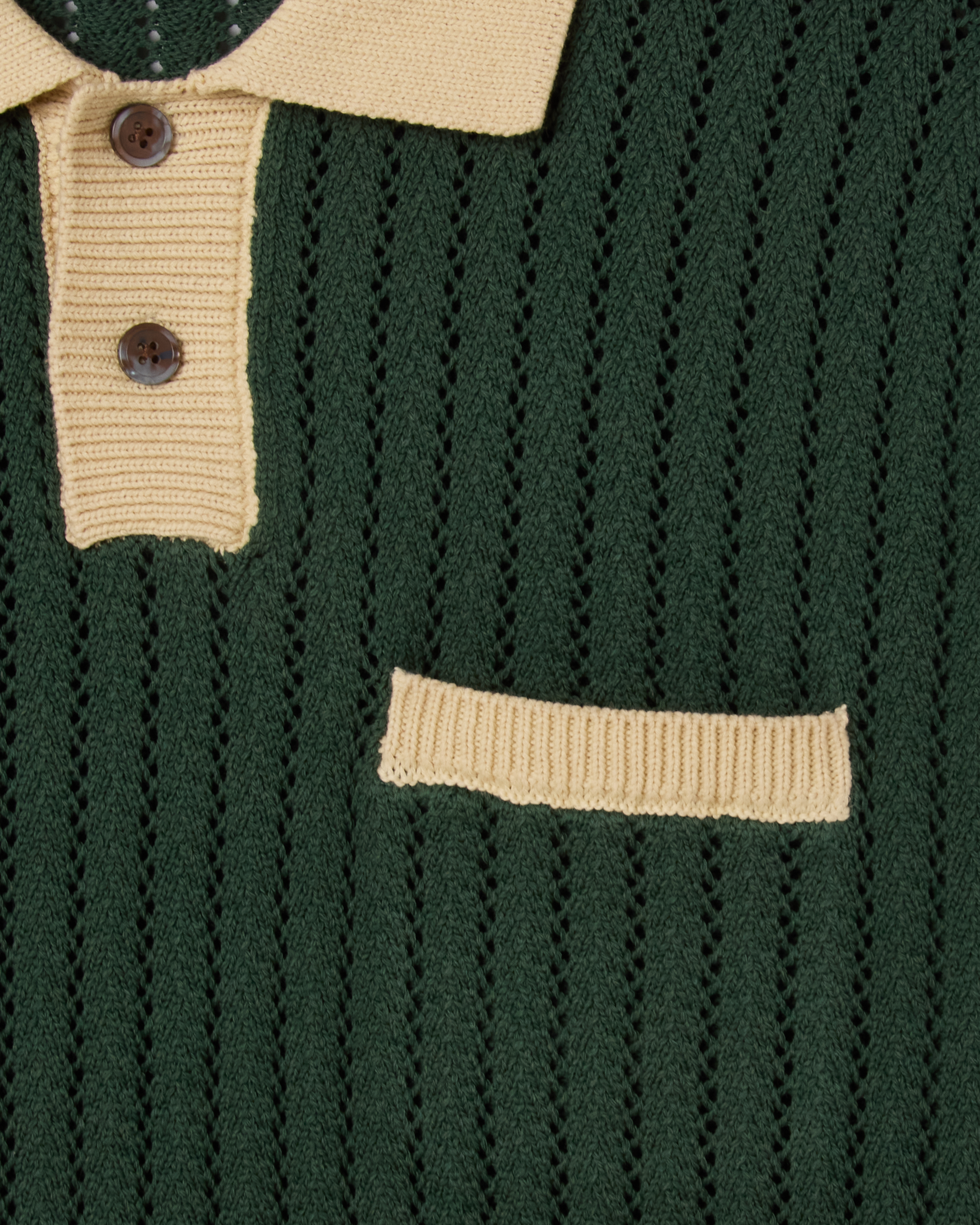 OBEY JASPER POLO SWEATER - PINE NEEDLE MULTI