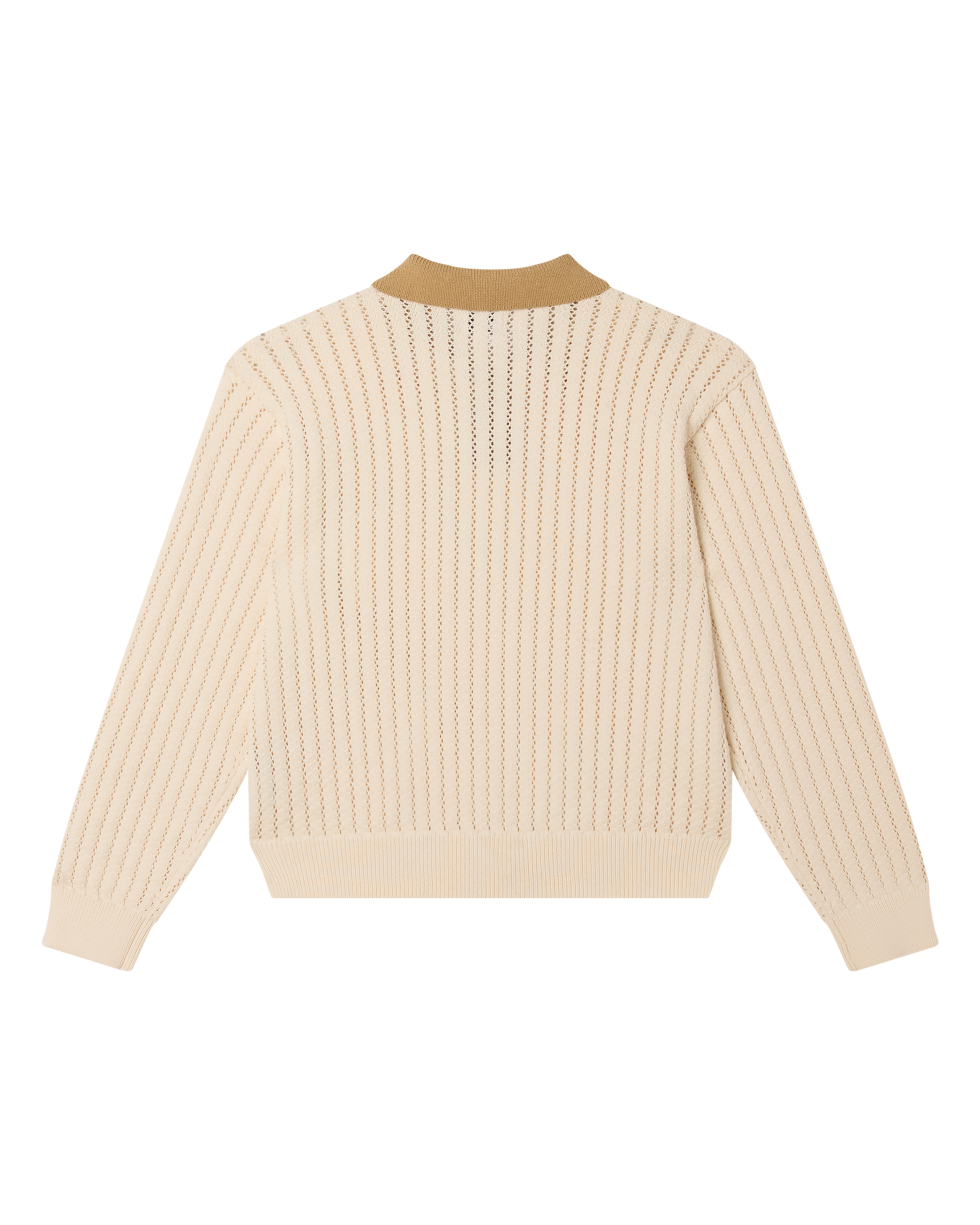 OBEY JASPER POLO SWEATER - UNBLEACHED MULTI