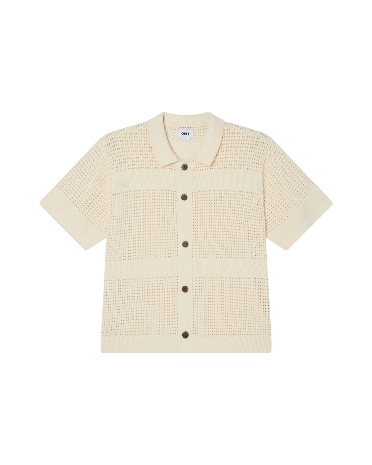 OBEY ZACH SWEATER SHIRT - UNBLEACHED
