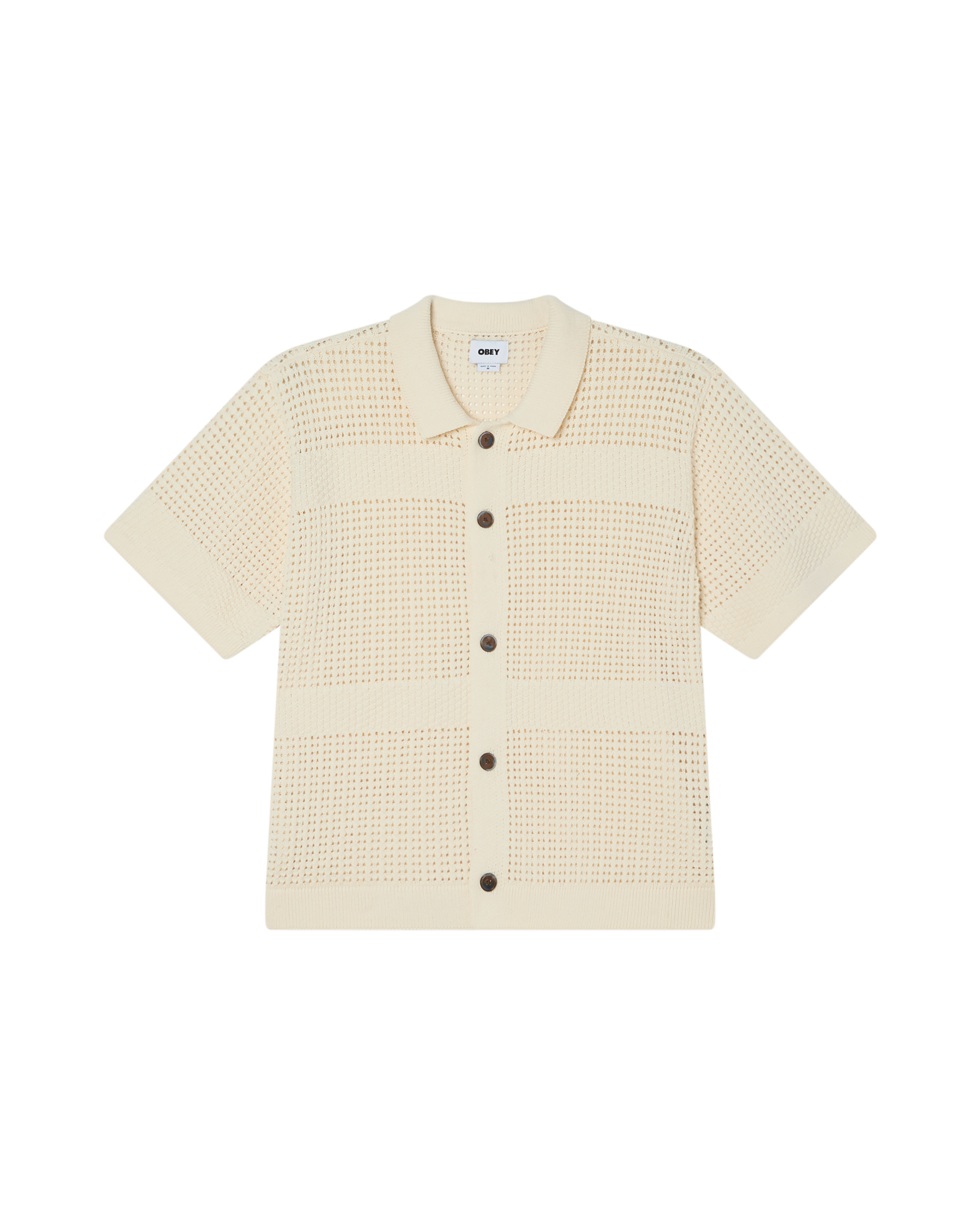 OBEY ZACH SWEATER SHIRT - UNBLEACHED