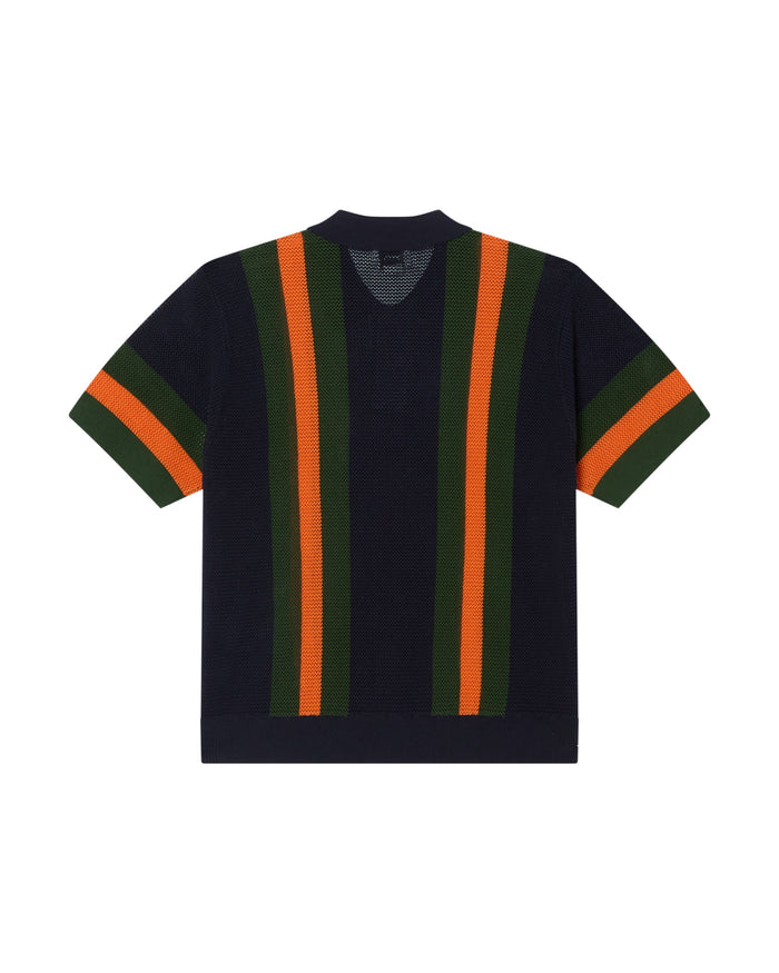 OBEY SETH POLO SWEATER - DARK NAVY MULTI