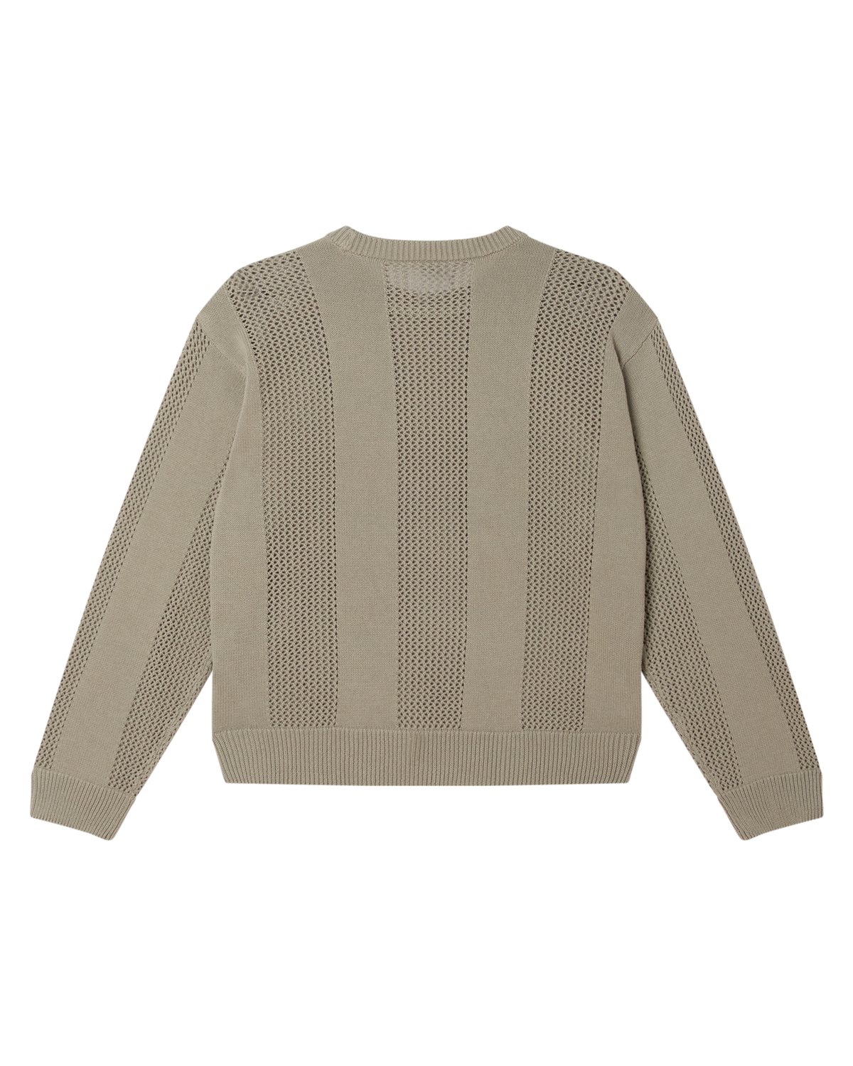 OBEY CROCHET SWEATER - LONDON FOG