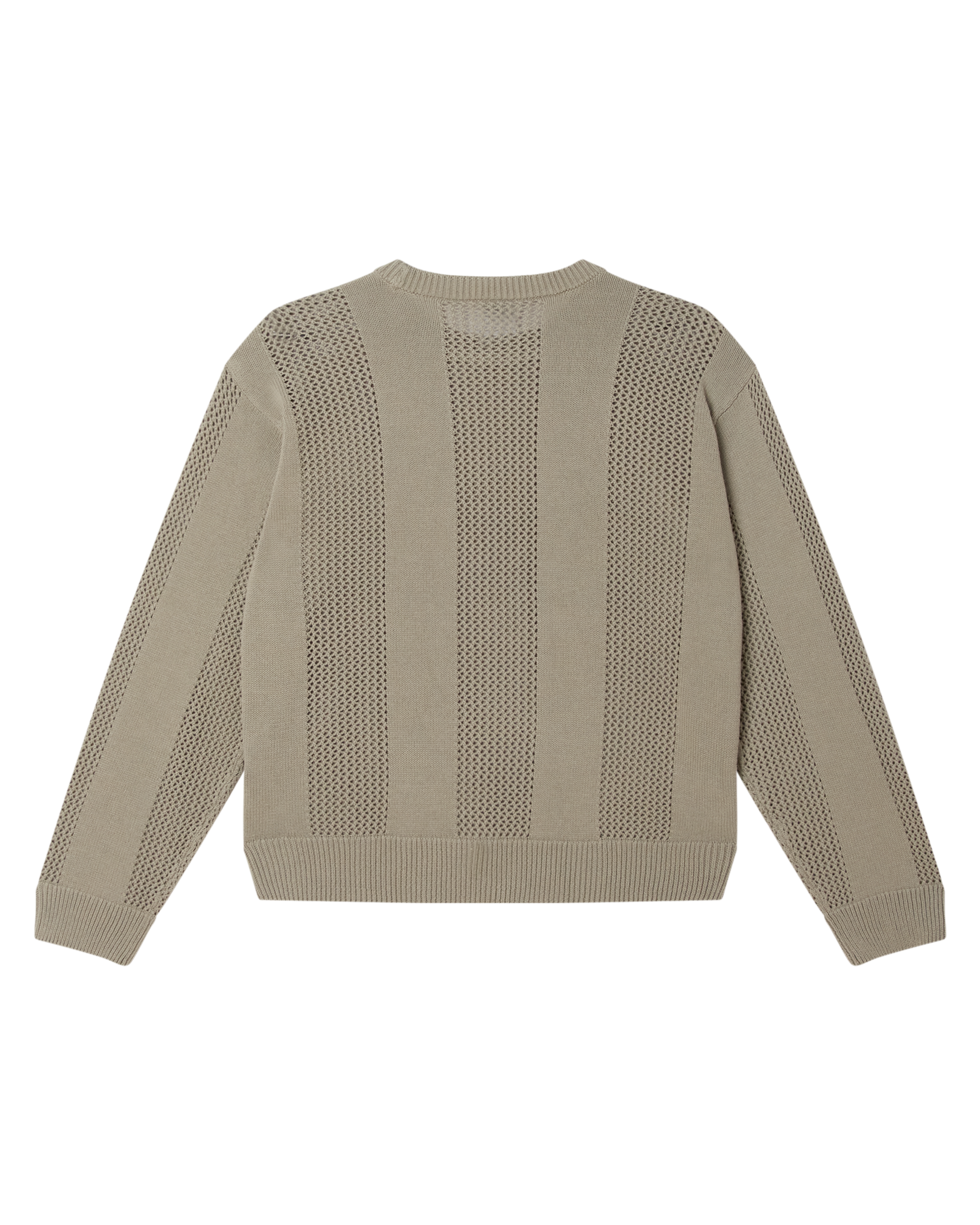OBEY CROCHET SWEATER - LONDON FOG