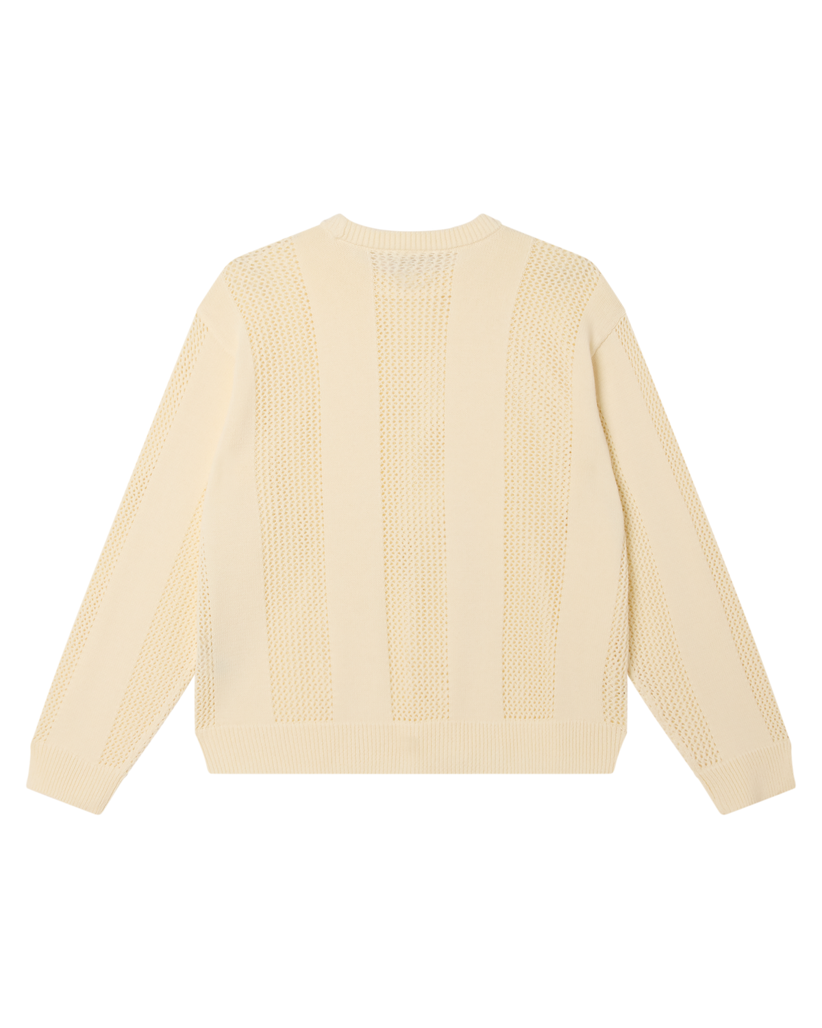 OBEY CROCHET SWEATER - NATURAL