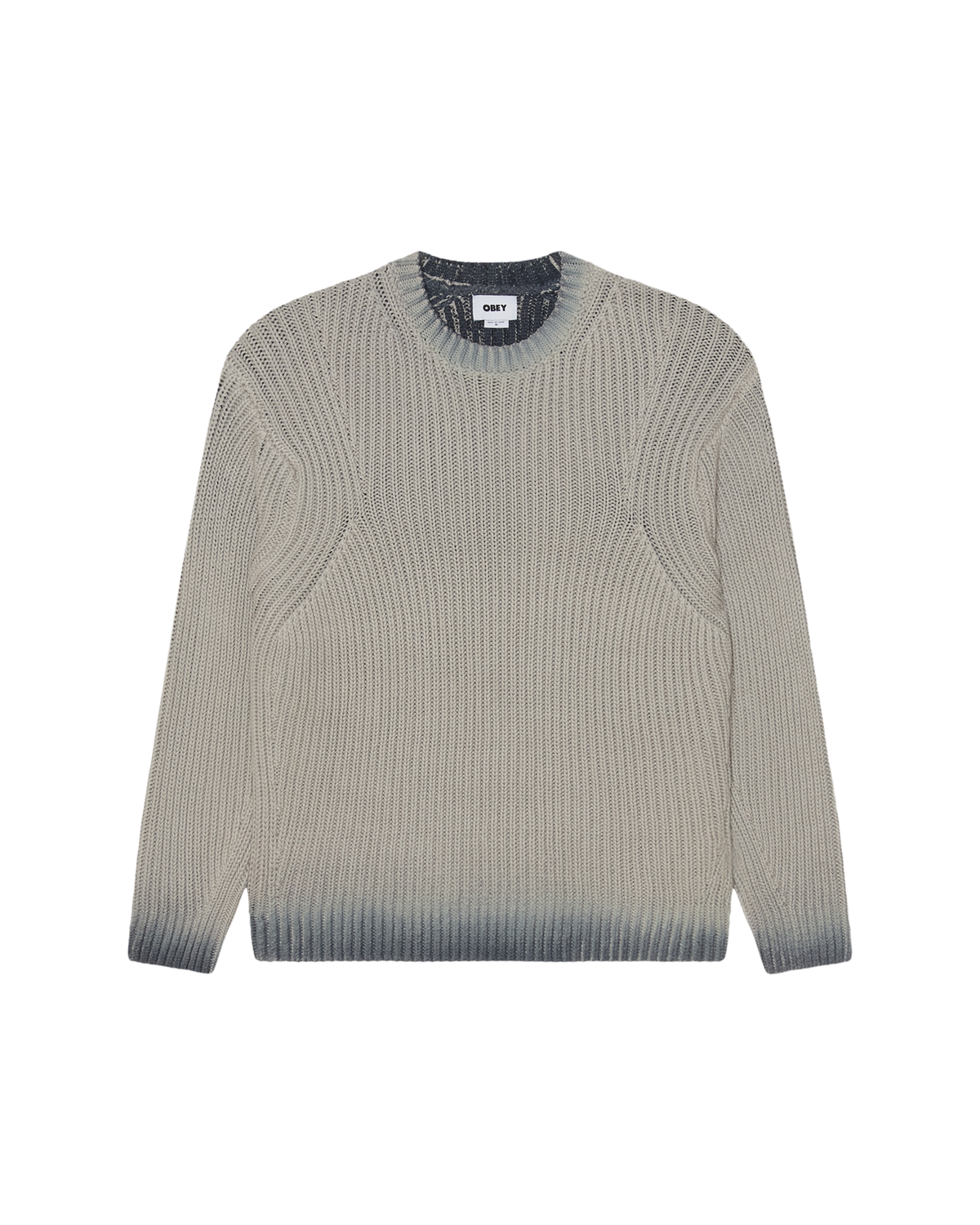 IAN FADED WASH SWEATER - GREY FADED WASH