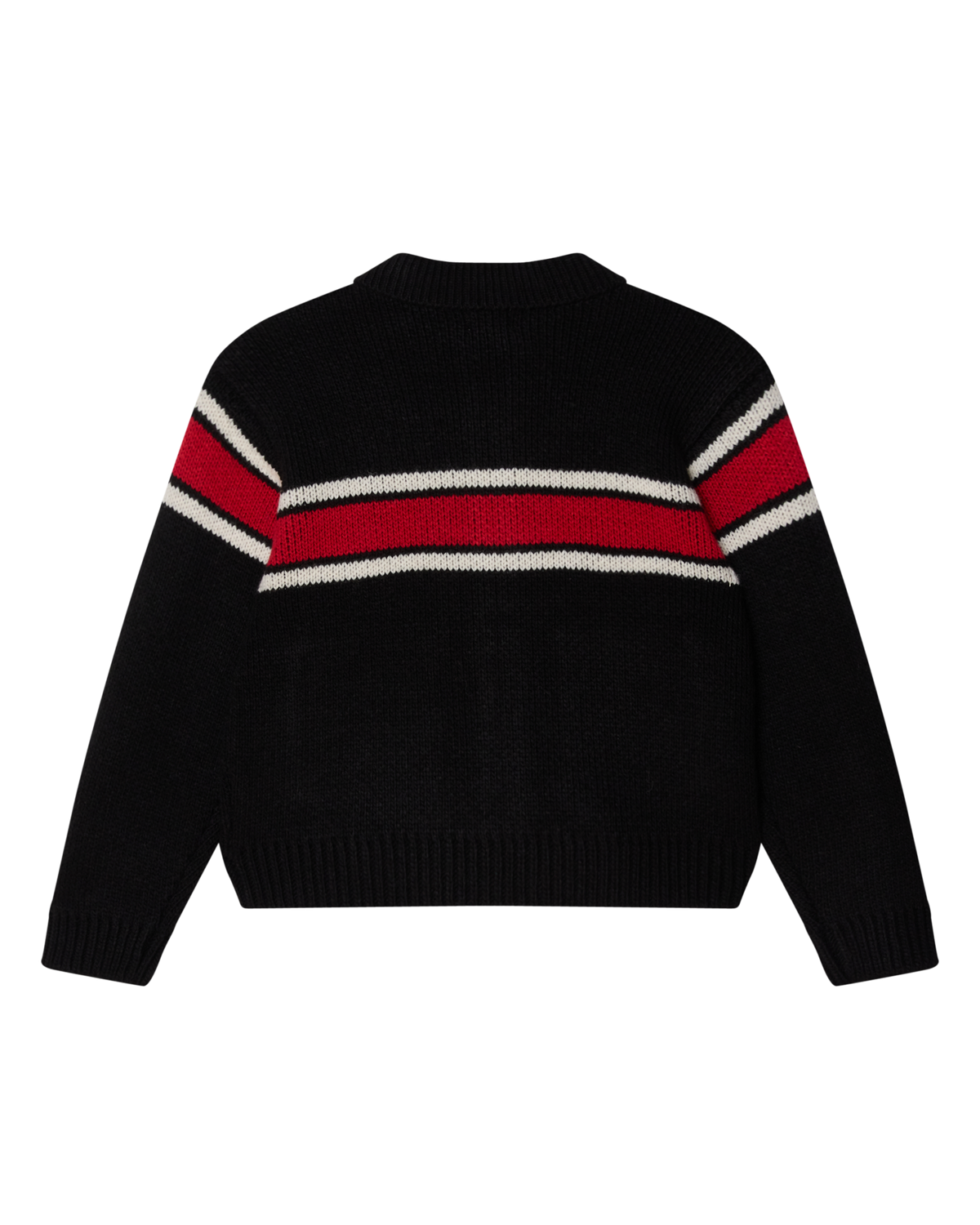 BERNARD ZIP UP SWEATER - BLACK